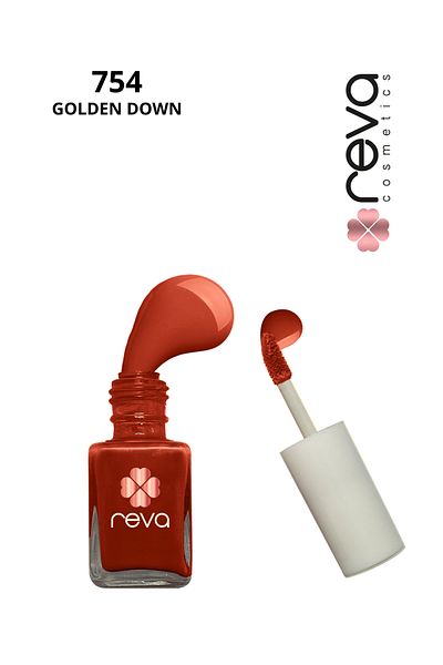 REVA Cherry Red Lip & Cheek Tint-Lip & Cheek Tint Golden down No:754 10 ml
