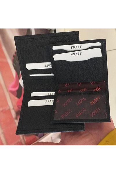 Praff 8006 Genuine Leather Large Size Men's Wallet with Card Holder Inside
