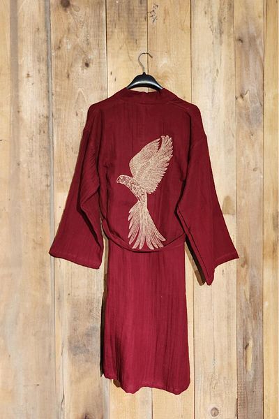 Minteks Minteks Parot Muslin Kimono Morning