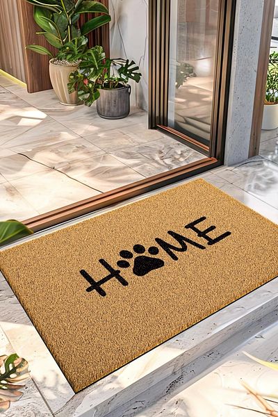 Decovetro 40X60 cm Patterned Paw Door Mat - Decorative Home