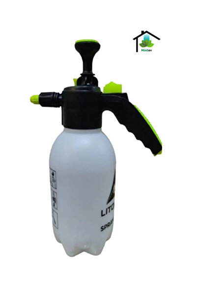 mintev 2 Lt Hobby Car Washing Garden Watering Pump with White Pressure Sprayi...