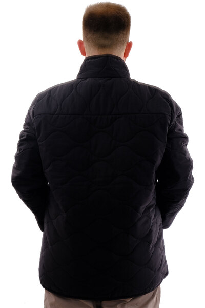 ModeXL Palton matlasat pentru bărbați Mode XL Plus Size U24609 Negru