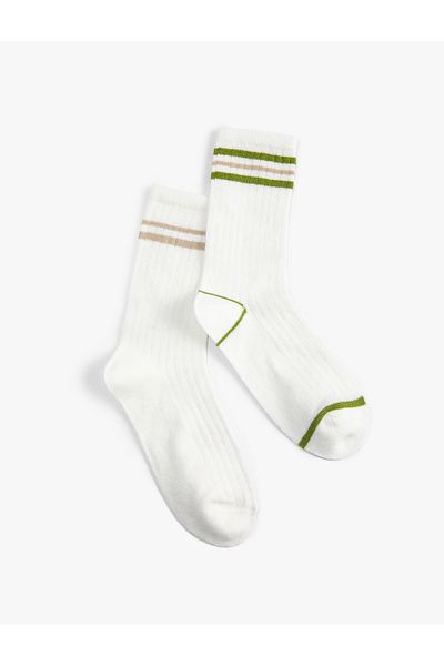 Koton Set of 2 Socks with Stripe Detail