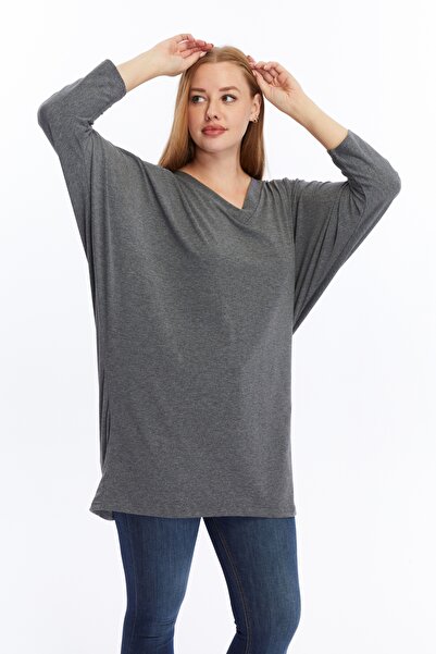 yzs tekstil بلوزة بأكمام الخفافيش