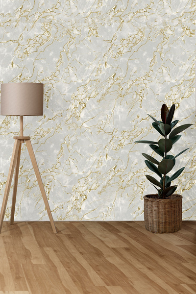 Tetik gold mermer desenli duvar kağıdı