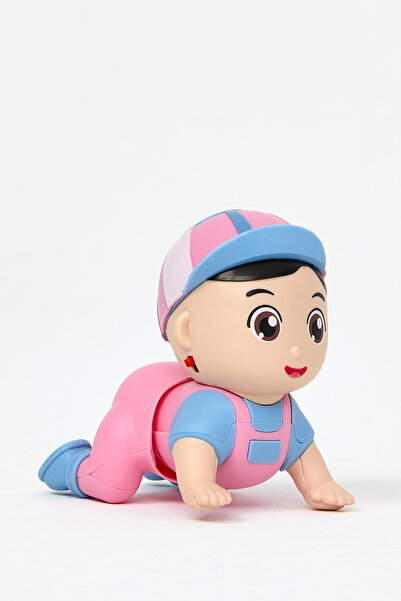 Cute Crawling Baby ( Blue And Pink )