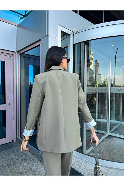 LOKADI Kadın Kolu Katlamalı Perry Blazer Ceket