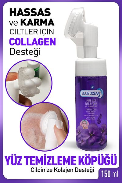 Blue Ocean Collagen Facial Cleansing Foam