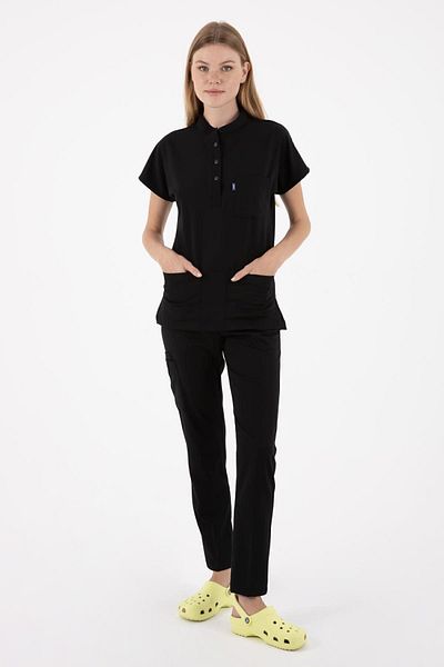 Uçak Medikal COSTUM UNIFORMĂ PETRA PREMIUM NEGRU
