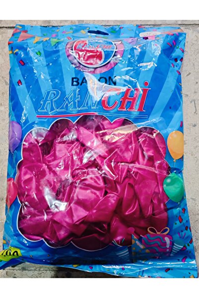 Generic Brand 100 بالونة معدنية 14/أ درجة أولى 12 بوصة لون فوشيا