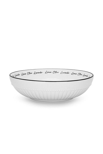 Fissman 2-Piece Deep Plates Lemon Provence Series 18cm Porcelain