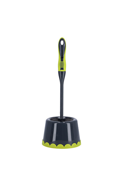 ROYALFORD Toilet Plunger, Toilet Brush with Holder, RF2373GR | Non-Slip Gripped Long Handle