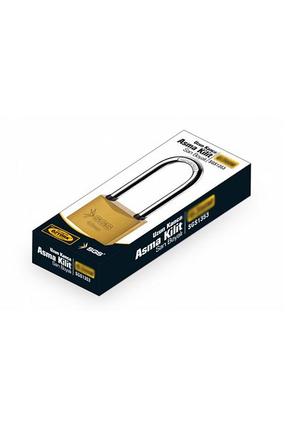 DEPOKON Sgs Padlock - Grey Painted Long Hook 63mm