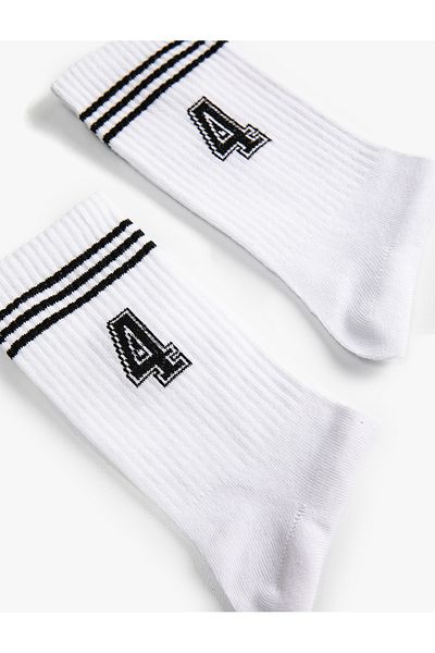 Koton College Socket Socks Processing Detailed