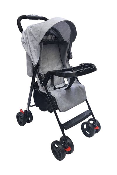 BabyCara Lightweight Stroller with Adjustable Seat Phone Base and Convenient Storage Basket