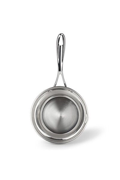 Fissman Saucepan 1000mL with Measuring Mark, Stainless Steel Saucepan 14x7cm , Induction Bottom
