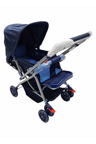 BabyCara Baby Stroller Pram 0-3 Years Reversible Handle Light Weight Canopy