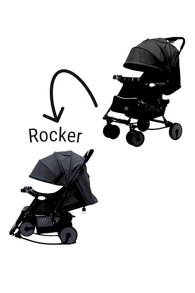 BabyCara 2 In 1 Baby Stroller With Rocking Feature From Newborn To 4 Years
