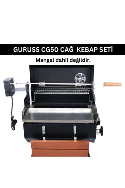 Meaty Cheesy CG50 Cağ Kebap Seti - Cağ Aparatı ve Çevirme Aparatı