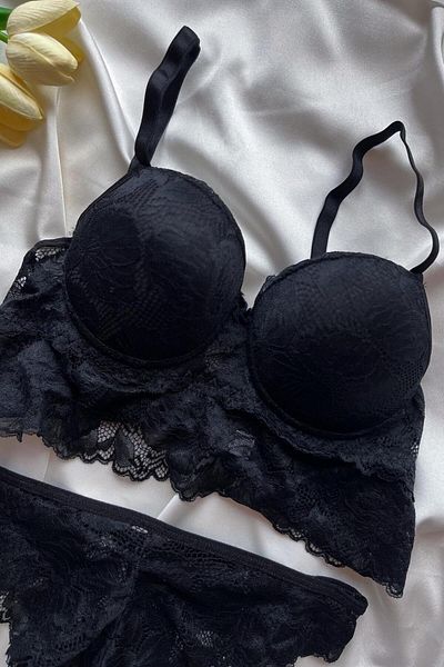 Lola Of Shine Συλλογή Kalliope – Σετ Bustier με λεπτομέρεια από δαντέλα