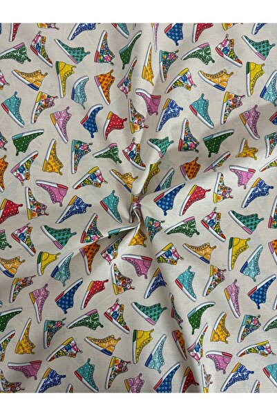 Niks Home قماش بوبلين منقوش قطن 100% - العرض: 160 سم