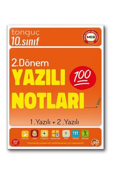Tonguç Yayınları 10. Sınıf Yazılı Notları 2. Dönem 1 Ve 2. Yazılı