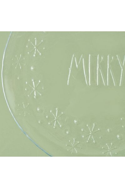 Bella Maison Merry 4-Piece Glass Serving Plate Natural (28 cm)