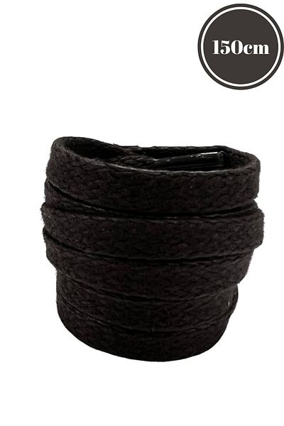 Mag Shoes Care Dark Brown Flat Waxed Shoelaces. 150cm. 1 Pair. 2 Pieces.