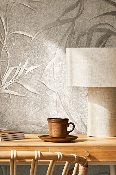 Tetik yaprak  desenli duvar kağıdı