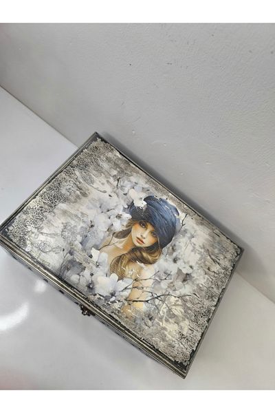 IremTasarimAtolyesi Wooden Box Gift - Home Decoration Painted Product