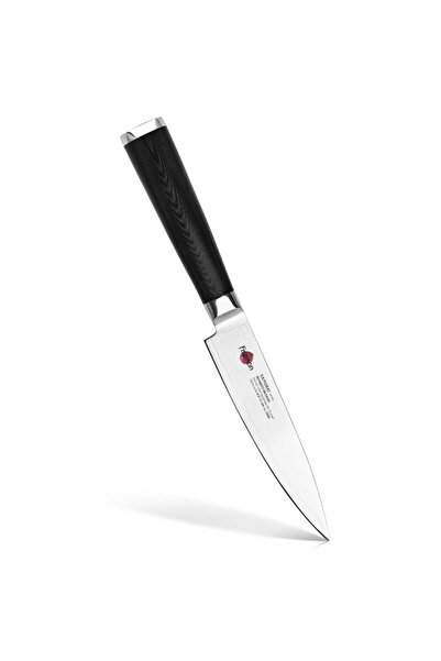 Fissman 4.5" Utility Knife SAMURAI MUSASHI 11 Cm (Steel DAMASCUS)