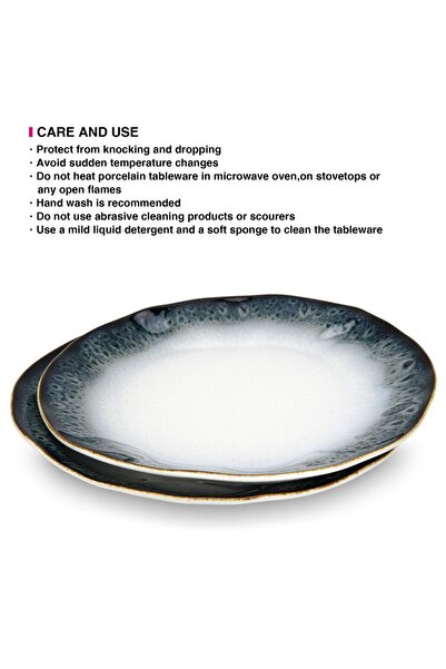 Fissman 2-Piece Plates Galactica Series 26cm Porcelain