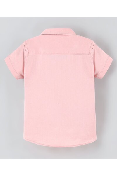 Bonfino Bonfino Cotton Elastane Short Sleeves Shirt - Pink