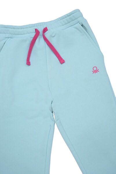 Benetton Pantaloni de trening pentru fete albastre