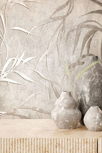 Tetik yaprak  desenli duvar kağıdı