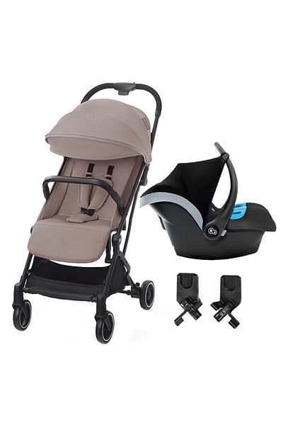 Kinderkraft - Indy2 Baby Stroller W/ Mink Car Seat - Calm Beige