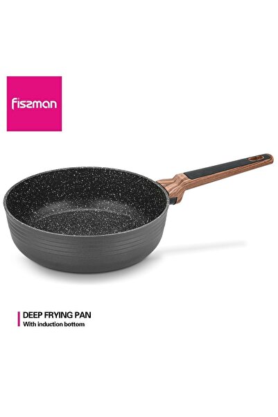 Fissman مقلاة عميقة 28 سم من سلسلة الماس، طلاء من الألومنيوم وغير لاصق وقاعدة...