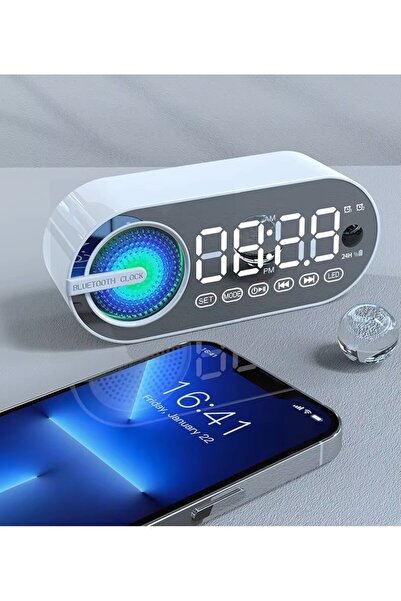 TechStore G30 Saat & Alarm Radyo Özellikli LED Ekranlı Bluetooth Hoparlör