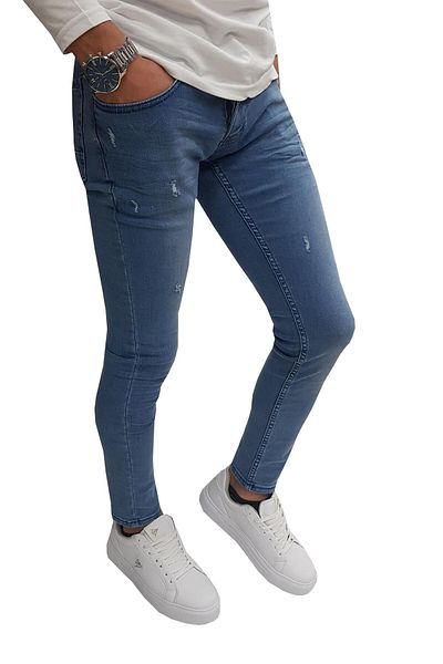 DENİM LONİ Rocky Denim Slim Fit A.Blue Jean Παντελόνι - 6648