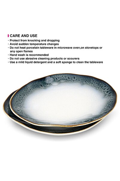 Fissman 2-Piece Plates Galactica Series 21cm Porcelain