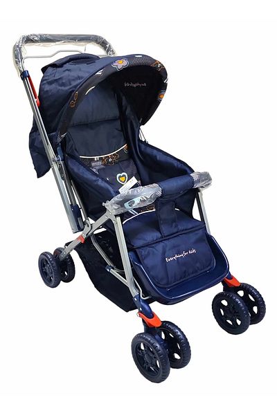 BabyCara Baby Stroller Pram 0-3 Years Reversible Handle Light Weight Canopy