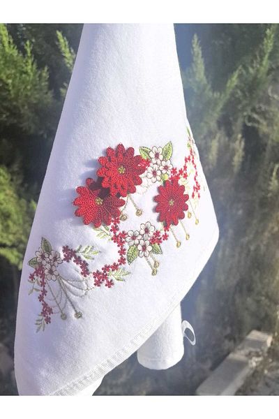 Peacock منشفة يد قطنية مطرزة ثلاثية الأبعاد مقاس 50 × 90 قطعة مناسبة لإنتاج الزراعة الزائدة
