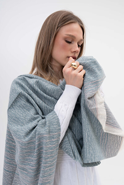 FENZA SCARF SEAN ЛІНІЙНИЙ ВЗОР ВОВНА-АКРИЛОВА СУМІШ ЗИМОВИЙ ШАРФ