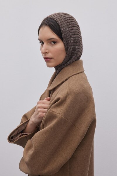 Fahhar Brown Knitted Beanie