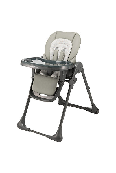 Kinderkraft - كرسي مرتفع للبطن - رمادي