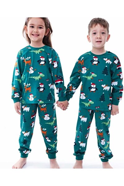İsobel Kids Set de pijamale din bumbac cu tema de Anul Nou