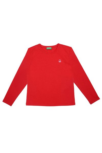 Benetton Red Girl's T-Shirt