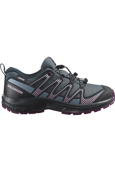 Salomon Xa Pro V8 Waterproof Children's Shoes - Gray
