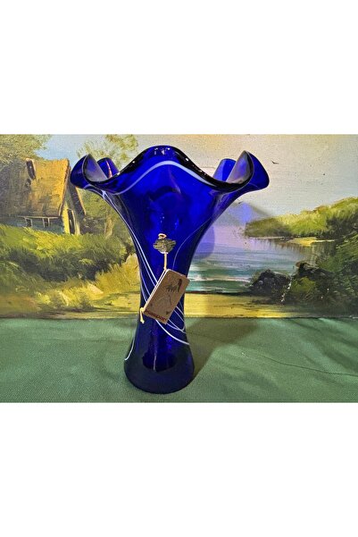 tayfuntufan antika koleksiyon Немска кристална ваза Kaspar с височина 22,5 см...