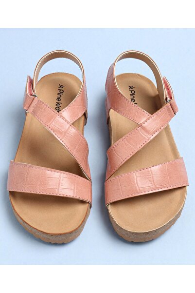 Pine kids Sandals With Velcro Closure - Pink